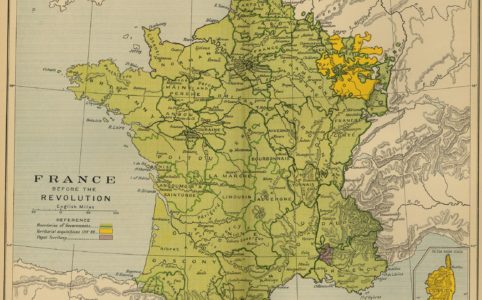 Map of France before 1789