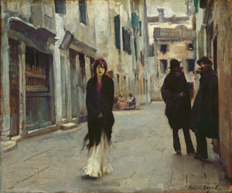 John Singer Sargent, Street in Venice, 1882
